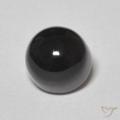 1.43ct Natural Preto Ônix, Redondo, Opaco