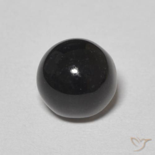 1.24ct Natural Preto Ônix, Redondo, Opaco