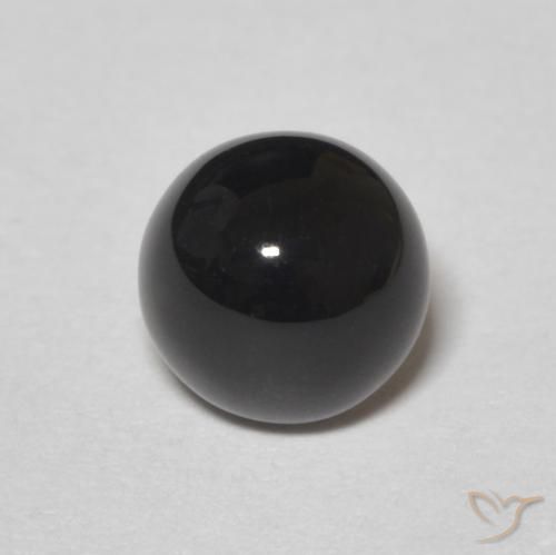 1.03ct Natural Preto Ônix, Redondo, Opaco