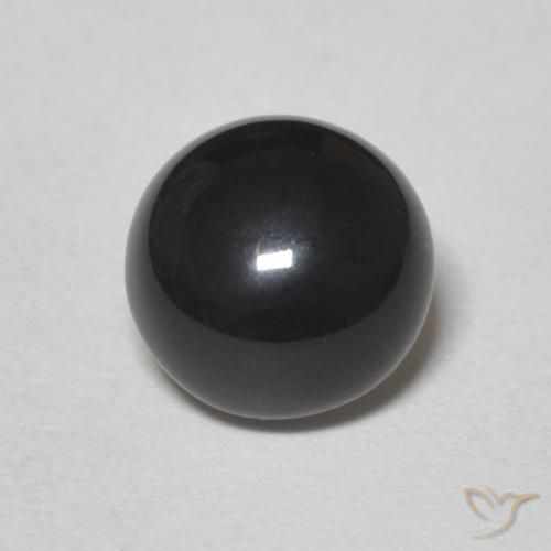 1.08ct Natural Preto Ônix, Redondo, Opaco