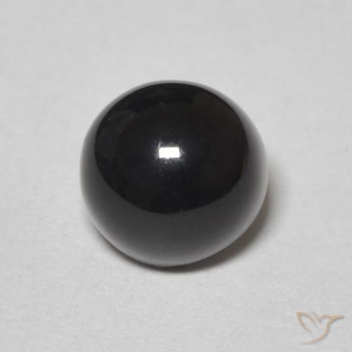 1.31ct Natural Preto Ônix, Redondo, Opaco