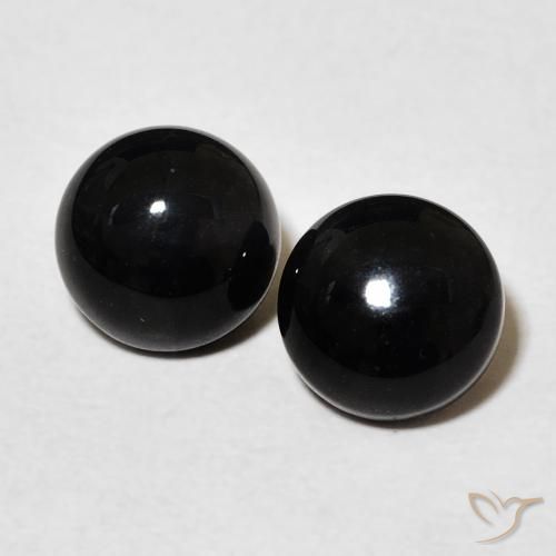 2.78ctw Natural Preto Ônix, Redondo, Opaco
