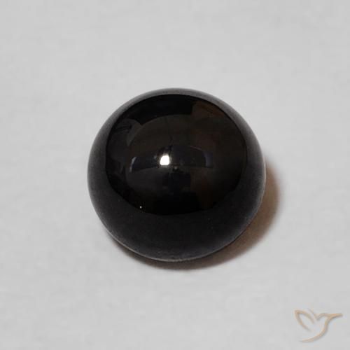 0.99ct Natural Preto Ônix, Redondo, Opaco