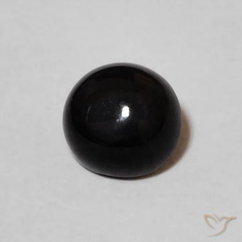 0.60ct Natural Preto Ônix, Redondo, Opaco