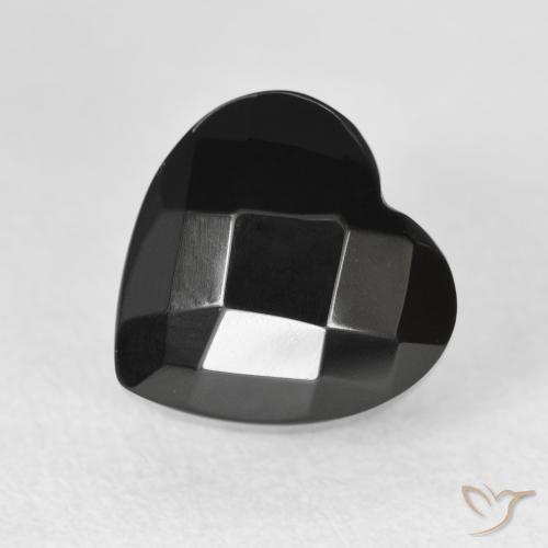 4.46ct Natural Preto Ônix, Coração, Opaco