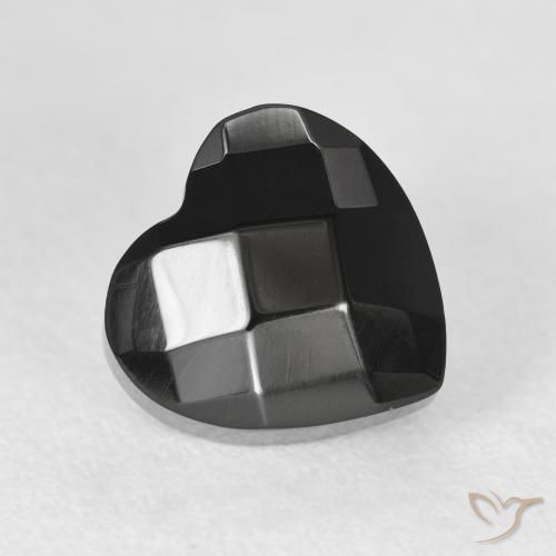 4.12ct Natural Preto Ônix, Coração, Opaco
