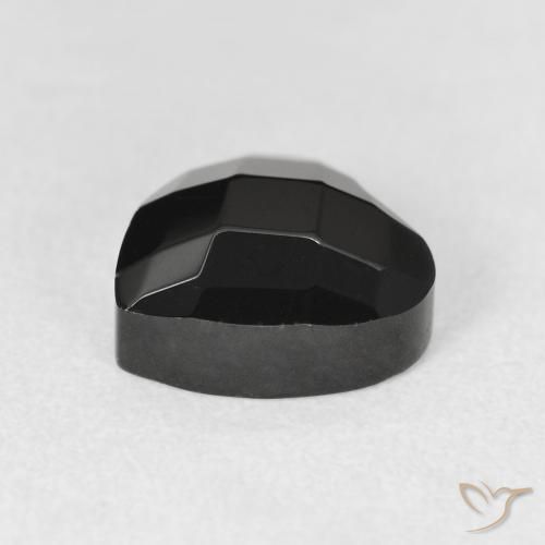 Ônix Preto Natural 3.90ct, Coração, Opaco