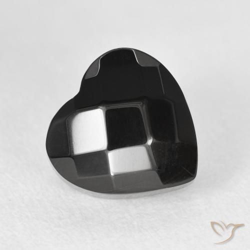 4.20ct Natural Preto Ônix, Coração, Opaco