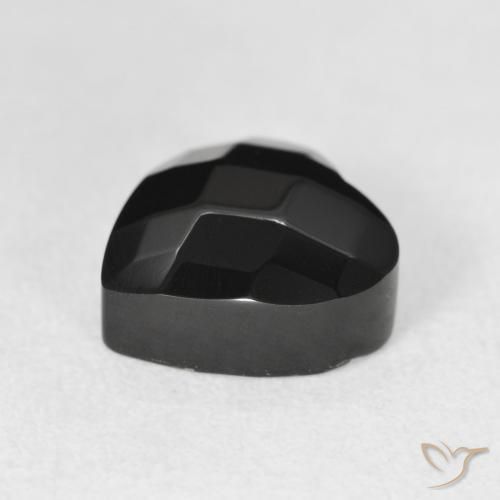 Ônix Preto Natural 4.20ct, Coração, Opaco