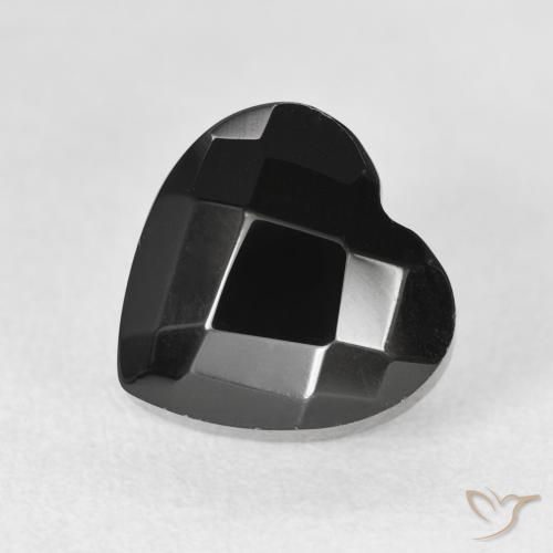 4.19ct Natural Preto Ônix, Coração, Opaco