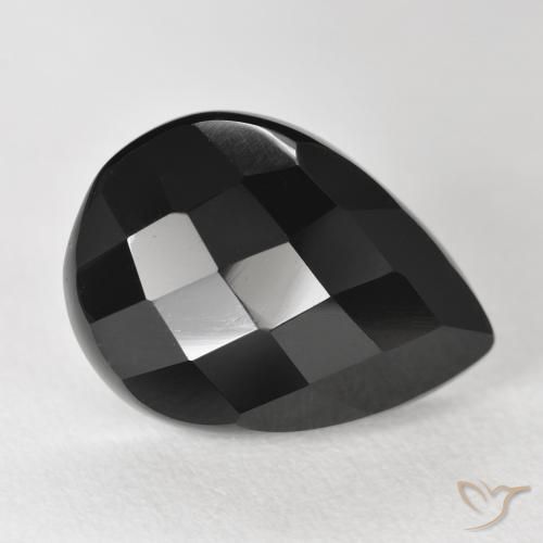 9.48ct Natural Preto Ônix, Formato de pêra, Opaco