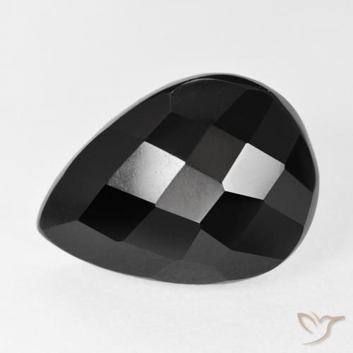9.80ct Natural Preto Ônix, Formato de pêra, Opaco