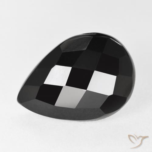 8.88ct Natural Preto Ônix, Formato de pêra, Opaco