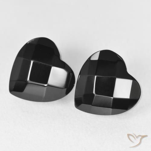8.50ctw Natural Preto Ônix, Coração, Opaco