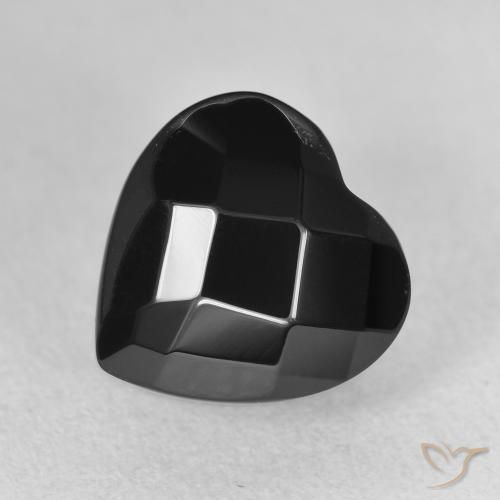 4.50ct Natural Preto Ônix, Coração, Opaco