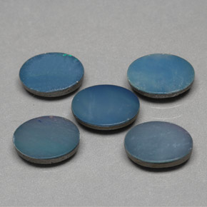 Pedras preciosas de dupleto de opala multicolorido natural de  ct, corte oval, opaco