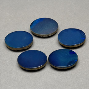 Pedras preciosas de dupleto de opala multicolorido natural de  ct, corte oval, opaco