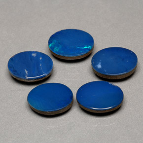 Pedras preciosas de dupleto de opala multicolorido natural de  ct, corte oval, opaco