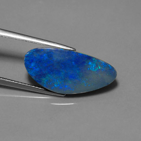 Dupleto de opala multicolorido natural 8,35ct, forma extravagante, opaco