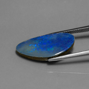 Dupleto de opala multicolorido natural 8,35ct, forma extravagante, opaco