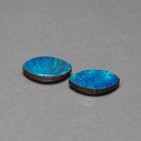 Pedras preciosas de dupleto de opala multicolorido natural de  ct, marquise, opaco