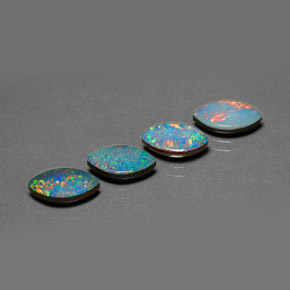 Pedras preciosas de dupleto de opala multicolorido natural de  ct, marquise, opaco