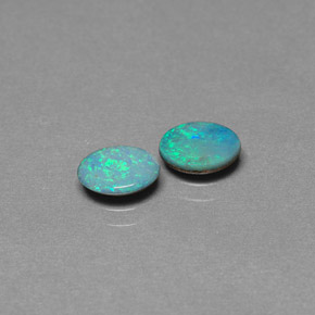 Pedras preciosas de Opala Doublet Multicolorido natural de  ct, Corte Oval, Opaco