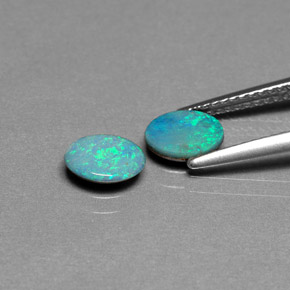 Pedras preciosas de Opala Doublet Multicolorido natural de  ct, Corte Oval, Opaco