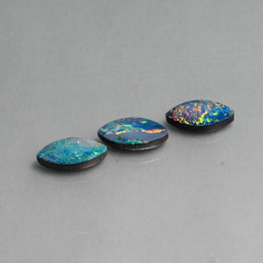 Pedras preciosas de dupleto de opala multicolorido natural de  ct, marquise, opaco