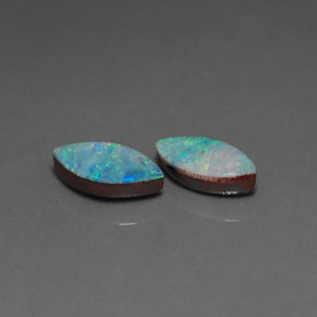 Pedras preciosas de dupleto de opala multicolorido natural de  ct, marquise, opaco