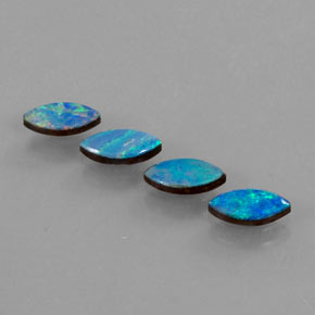 Pedras preciosas de dupleto de opala multicolorido natural de  ct, marquise, opaco