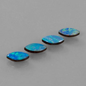 Pedras preciosas de dupleto de opala multicolorido natural de  ct, marquise, opaco