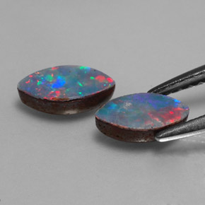 Pedras preciosas de dupleto de opala multicolorido natural de  ct, marquise, opaco