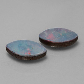 Pedras preciosas de dupleto de opala multicolorido natural de  ct, marquise, opaco
