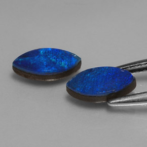 Pedras preciosas de dupleto de opala multicolorido natural de  ct, marquise, opaco