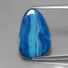 Dupleto de opala multicolorido natural 4,62ct, forma extravagante, opaco