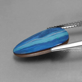 Dupleto de opala multicolorido natural 4,62ct, forma extravagante, opaco