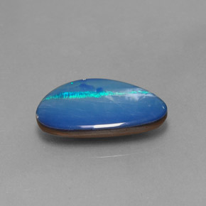 Dupleto de opala multicolorido natural 2,97ct, forma extravagante, opaco