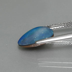 Dupleto de opala multicolorido natural 1,62ct, forma extravagante, opaco