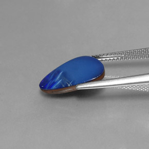 Dupleto de opala multicolorido natural 2,88ct, forma extravagante, opaco