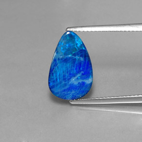 Dupleto de opala multicolorido natural 2,68ct, forma extravagante, opaco