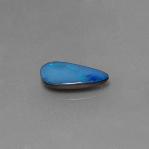 Dupleto de opala multicolorido natural 1,30ct, forma extravagante, opaco