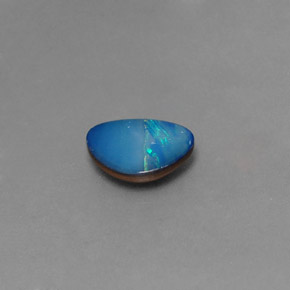 Dupleto de opala multicolorido natural 1,28ct, forma extravagante, opaco