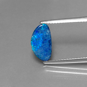 Dupleto de opala multicolorido natural 1,20ct, forma extravagante, opaco
