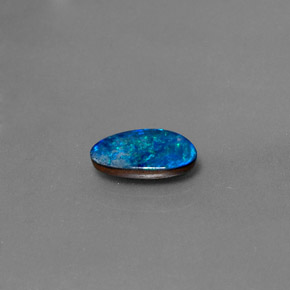 Dupleto de opala multicolorido natural 0,97ct, forma extravagante, opaco