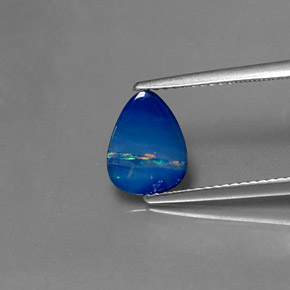 Dupleto de opala multicolorido natural 1,06ct, forma extravagante, opaco