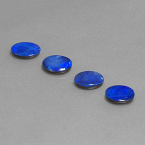 Pedras preciosas de dupleto de opala multicolorido natural de  ct, corte oval, opaco
