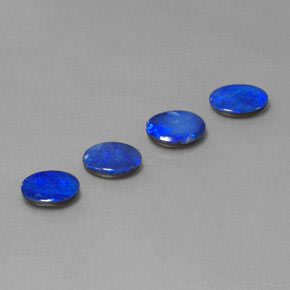 Pedras preciosas de dupleto de opala multicolorido natural de  ct, corte oval, opaco