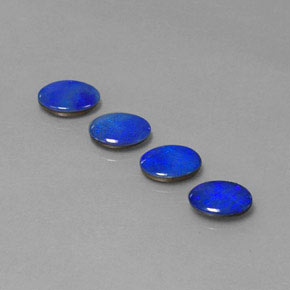 Pedras preciosas de dupleto de opala multicolorido natural de  ct, corte oval, opaco