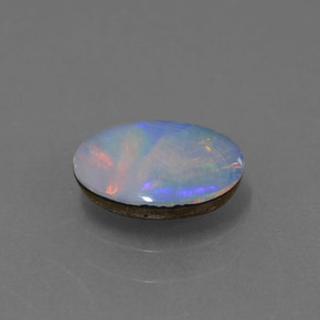 Opala Doublet Multicolorido Natural 0.69ct, oval, Opaco